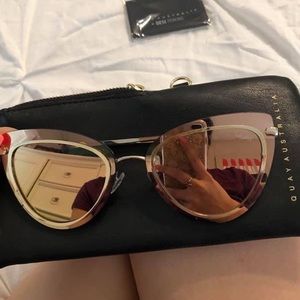 SOLD Quay Gold Cat Eye glasses